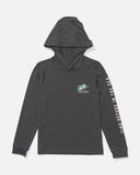 Salty Crew Big Boys Surface Hooded L/S Sunshirt- Charcoal Heather