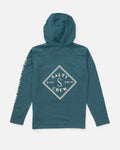 Salty Crew Big Boys Tippet Hooded L/S Tech Tee- Hydro
