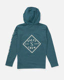 Salty Crew Big Boys Tippet Hooded L/S Tech Tee- Hydro
