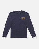 Salty Crew Big Boys Yellowfin L/S Tee- Navy Heather