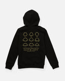 Salty Crew Big Boys Jawbone Fleece Pullover Hoodie- Black
