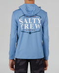 Salty Crew Boys Skipjack Hooded L/S Sunshirt- Marine Blue