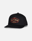 Salty Crew Boys Tailfin Snapback Hats - Black