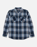 Salty Crew Boys Daybreak Flannel - Mid Blue