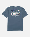Salty Crew Mens America Optic S/S Tee - Slate