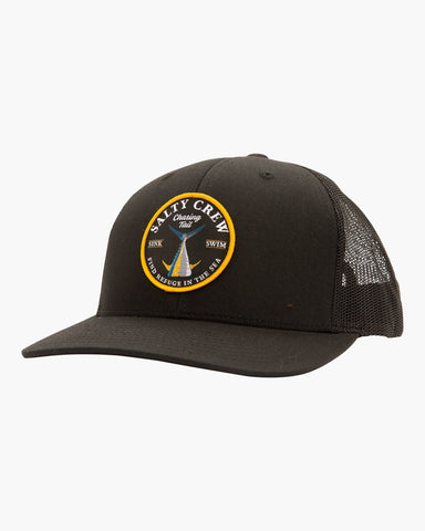 Salty Crew Mens Bottom Dweller Retro Trucker Hat - Black