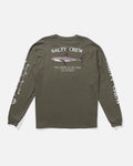 Salty Crew Mens Bruce Classic L/S Tee - Dusty Olive