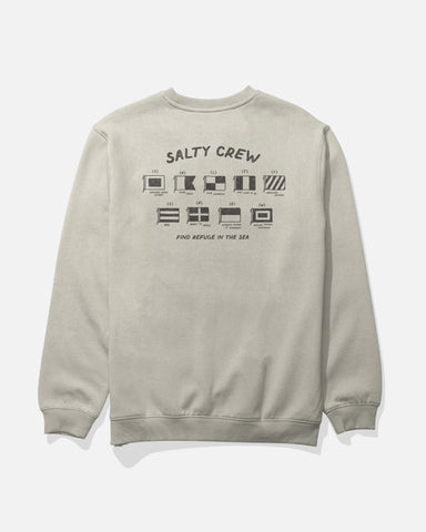 Salty Crew Mens Call Sign Crewneck Fleece Sweatshirt