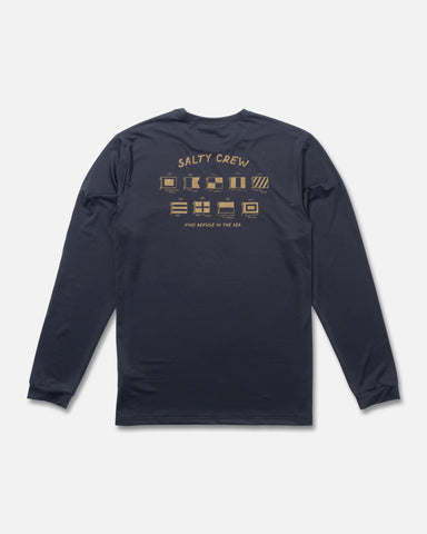 Salty Crew Mens Call Sign L/S UV Sunshirt