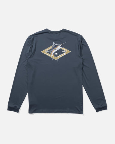 Salty Crew Mens Diamond Marlin L/S UV Sunshirt