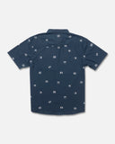 Salty Crew Mens Flagship S/S Woven UV Button Up Shirt - Midnight Navy