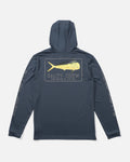 Salty Crew Mens Golden Mahi Hooded UV Sunshirt - Bluefin