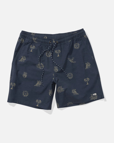 Salty Crew Mens Good Vibes Volley Elastic Waist Trunks