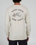 Salty Crew Mens Kamikaze Premium L/S Tee- Bone