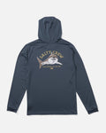Salty Crew Mens Lurking Hooded UV Sunshirt - Bluefin