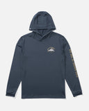 Salty Crew Mens Lurking Hooded UV Sunshirt - Bluefin
