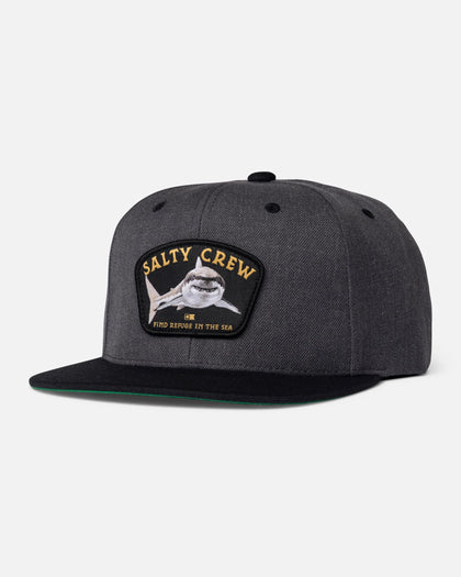 Salty Crew Mens Lurking Snapback Hat- Dark Heather