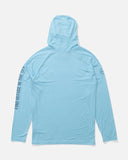 Salty Crew Mens Mariner Lite UV Hooded Tee - Air Blue