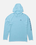 Salty Crew Mens Mariner Lite UV Hooded Tee - Air Blue