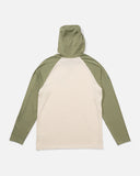 Salty Crew Mens Mariner Lite UV Hooded Tee- Birch Oil Green