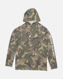 Salty Crew Mens Mariner Lite UV Hooded Tee - Green Camo