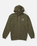 Salty Crew Mens Skewed Zip Fleece Hoodie- Dusty Olive