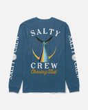 Salty Crew Mens Tailed Classic L/S Tee - Cast Blue