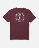 Salty Crew Men Tailgate S/S Tee- Burgundy