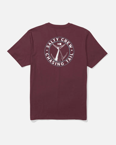 Salty Crew Men Tailgate S/S Tee- Burgundy