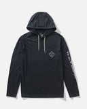 Salty Crew Mens Tippet Pocket Hood Tech Tees - Black