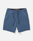 Salty Crew Mens Transom Overdye 19" Hybrid Walkshorts - Mid Blue