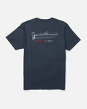 Salty Crew Mens Whaler Schematic S/S Tee - Navy