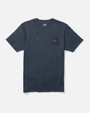 Salty Crew Mens Whaler Schematic S/S Tee - Navy