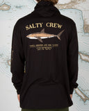 Salty Crew Mens Bruce Hooded Tech Tee- Black