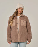 Salty Crew Womens Calm Seas Shacket - Taupe