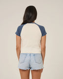 Salty Crew Womens Drive to the Sea Raglan Tee - Indigo