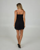 Salty Crew Womens High Tide Mini Dress- Black
