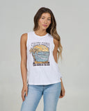 Salty Crew Womens Keyhole Muscle Tank Top
