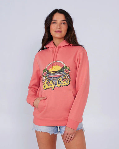 Salty Crew Womens On Vacation Hoodie- Blush