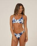 Salty Crew Womens Palms Up Reversible Bralette - Bright Navy
