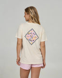 Salty Crew Womens Tippet Boyfriend Tee - Off White
