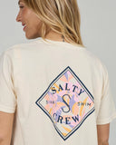 Salty Crew Womens Tippet Boyfriend Tee - Off White