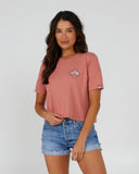 Salty Crew Womens Tippet Fill Crop Tee