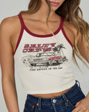 Salty Crew Womens Truck Stop Tank Top - Off White