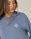 Salty Crew Womens Tippet Fill Tech Hoodie - Flint