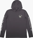 Salty Crew Mens Ahi Mount Hooded UV Sunshirt- Charcoal