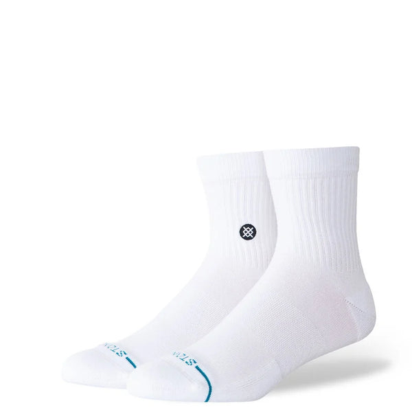Stance Adult Icon Quarter Socks - White – Balboa Surf and Style