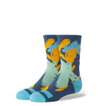 Stance Kids In Paradise Casual Crew Socks- Sea Blue