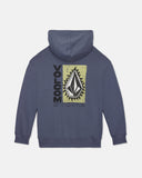 Volcom Big Boys Watanite Pullover Hoodie - Stormy Blue