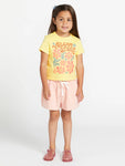 Volcom Girls Have A Clue Tee - Faded Lemon